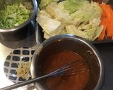 キャベツと豚こま肉のネギ味噌炒め作り方1写真
