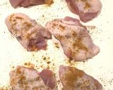 鶏のカレー風味パン粉焼き作り方1写真