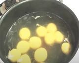 簡単☆かぼちゃと豆腐の月見団子作り方3写真