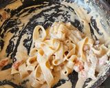 ウィンナーときのこのマヨクリームパスタ作り方5写真
