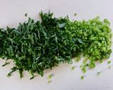 栄養満点☆ソフトケールのふわふわ焼き。作り方1写真