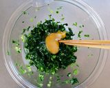 栄養満点☆ソフトケールのふわふわ焼き。作り方3写真