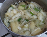 とろとろ茄子とえのきの味噌汁♪作り方4写真