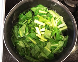 和みの味♡小松菜と卵のお味噌汁作り方2写真