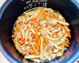 キノコとごぼうの♡炊き込みご飯♡作り方13写真