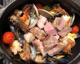 炊飯器で!厚切りポークステーキのパエリア作り方7写真