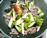 秋ナスと牛肉の味噌炒め作り方6写真