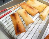 たっぷりハムとかぼちゃの春巻作り方10写真