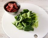 牛肉とらっきょうの甘酢炒め。作り方1写真