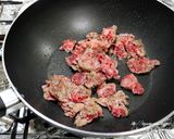 牛肉とらっきょうの甘酢炒め。作り方3写真
