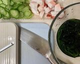 きゅうりとわかめの酢の物〜黒酢編作り方1写真