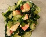 きゅうりとわかめの酢の物〜黒酢編作り方4写真