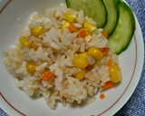 とうもろこしと人参の炊き込みご飯☆作り方1写真