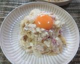 オッサンの月見カルボナーラ作り方6写真