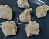 ネギと挽き肉だけ！すぐでき餃子☆作り方4写真