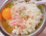 蓮根入り鶏団子とチンゲンサイのスープ作り方1写真