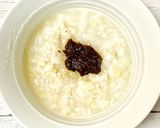 レトルトで簡単⭐️味噌バター風味の月見粥作り方1写真