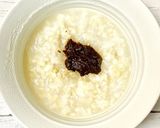 レトルトで簡単⭐️味噌バター風味の月見粥作り方1写真
