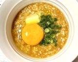 レトルトで簡単⭐️味噌バター風味の月見粥作り方3写真