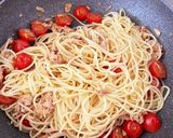 ミニトマトとツナのペペロンチーノ作り方5写真