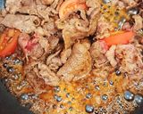 油少なめ☆牛肉とトマトの甘酢炒め作り方4写真