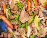 油少なめ☆牛肉とトマトの甘酢炒め作り方5写真