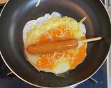 フランクフルトの卵＆チーズ巻き作り方3写真