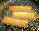 余った春巻きの皮でネギチーズ焼き作り方2写真