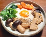 車麩 巣ごもり卵の鍋焼きうどん　発酵玉葱作り方5写真