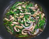 豚ロースとニラ◎玄米ご飯で簡単スタミナ丼作り方4写真