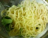 ✿ポークとブロッコリーの❀マヨ醤油パスタ作り方5写真