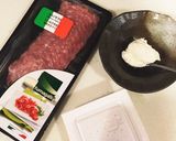 ミラノサラミのクリームチーズ納豆和え作り方1写真