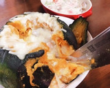 丸ごとかぼちゃとハムの秋グラタン作り方9写真