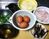 かに玉風スパニッシュオムレツ作り方1写真