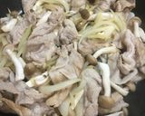 豆苗と豚肉のポン酢炒め作り方2写真