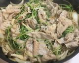豆苗と豚肉のポン酢炒め作り方3写真