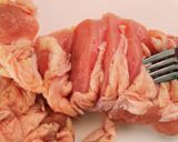 鶏むね肉唐揚げ(醤油味)作り方1写真