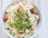 ウインナーとしめじの炊き込みご飯作り方4写真