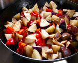 残り物で☆なすとひじきのパスタ（備忘録）作り方3写真
