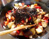 残り物で☆なすとひじきのパスタ（備忘録）作り方4写真
