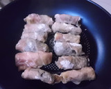 茄子の豚肉巻き～生姜焼き風作り方7写真