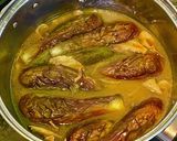 味噌味で茄子の炒め煮・豚バラ肉と作り方8写真