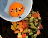 生ハムでユッケ風作り方6写真