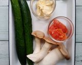 エリンギとキュウリのたらこマヨサラダ作り方1写真