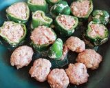 ♪絶品ピーマンの肉詰めチーズ♪作り方7写真