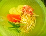 豚ロースのガーリック味噌だれの焼きそば作り方2写真