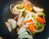 豚ロースのガーリック味噌だれの焼きそば作り方6写真