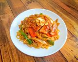 豚ロースのガーリック味噌だれの焼きそば作り方13写真