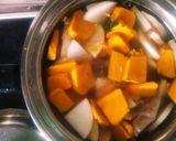 漁師飯❔ハマチ(ブリ)のアラの味噌鍋☺⛄作り方10写真