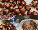自宅で採れた栗で 渋皮煮作り方3写真